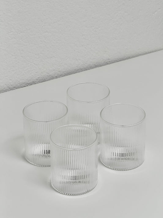 Riffle Glass Long Pack of 4