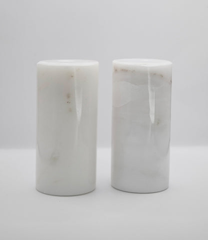 Salt and pepper shaker white